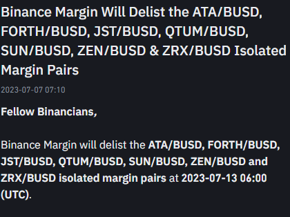 Ulaş Utku Bozdoğan: Binance’den 8 Altcoin İçin Duyuru: Delist Oluyorlar! 1