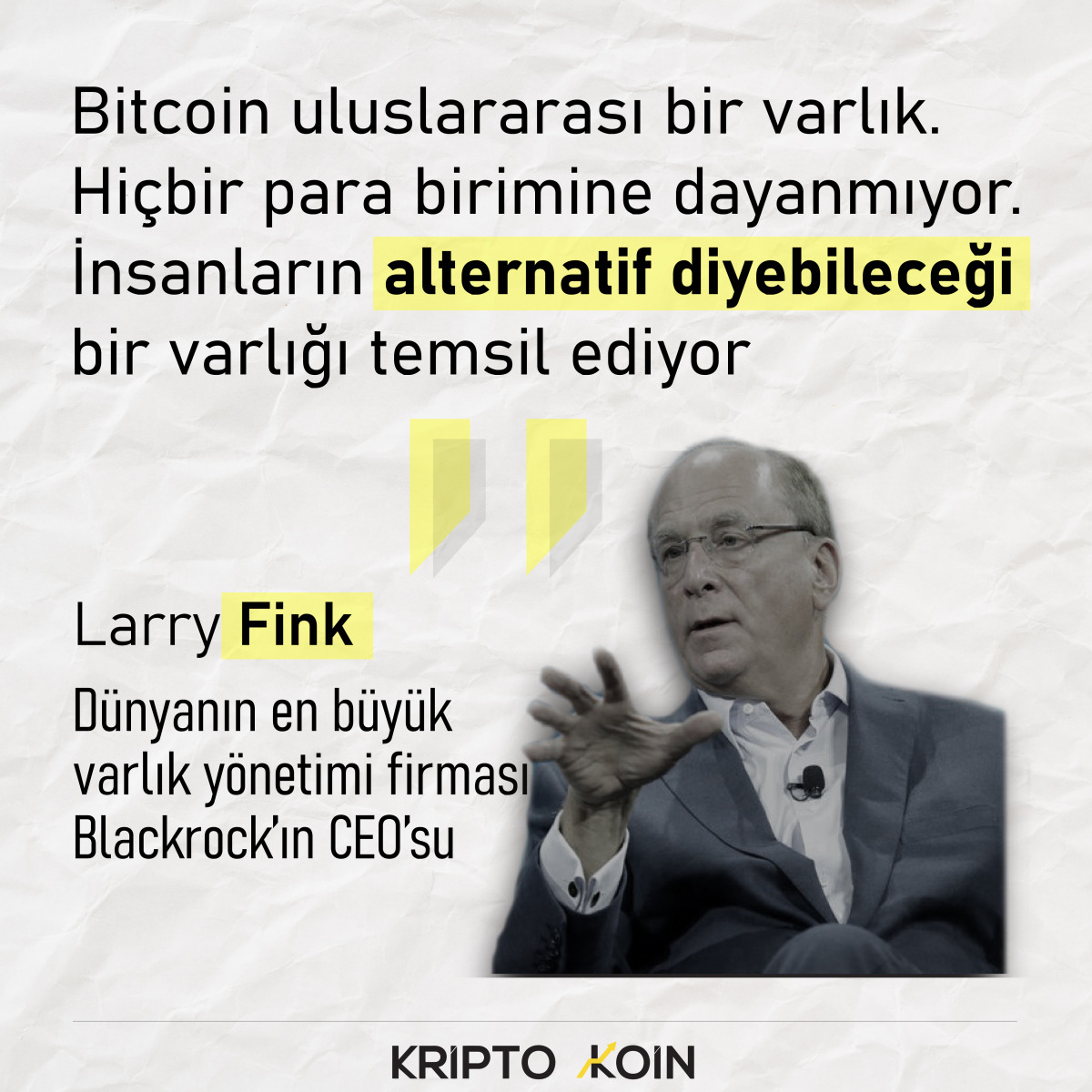 Ulaş Utku Bozdoğan: BlackRock CEO’sundan Bitcoin Açıklaması! 1