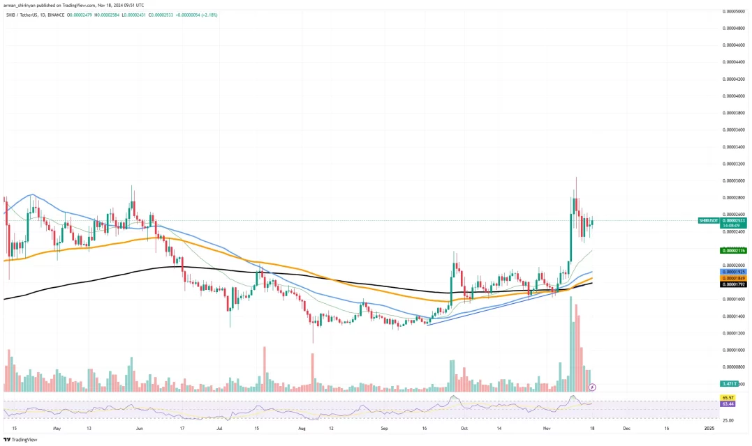 Shiba Inu (SHIB) Yükseliş Potansiyelini Gösteriyor