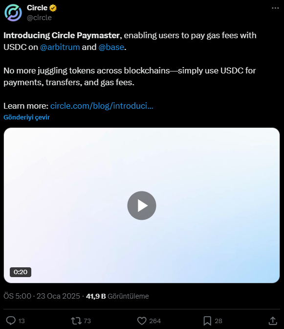 Circle'dan Yeni Ödeme Çözümü: Paymaster