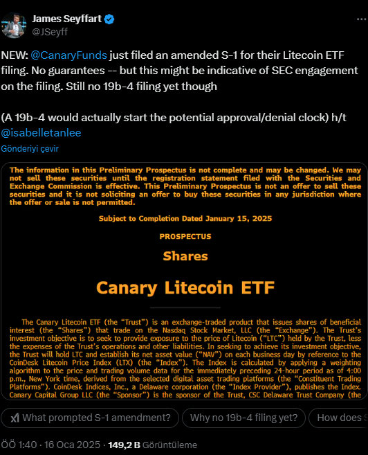 Kritik Beklentiler: Litecoin ETF’si Onaylanabilir mi?