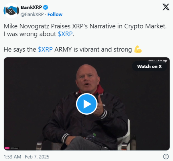 Mike Novogratz'tan XRP'ye Destek ve Fiyat Artışı