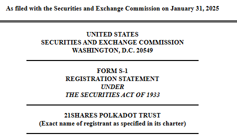 21Shares’in Polkadot ETF Başvurusu ve Piyasa Tepkileri