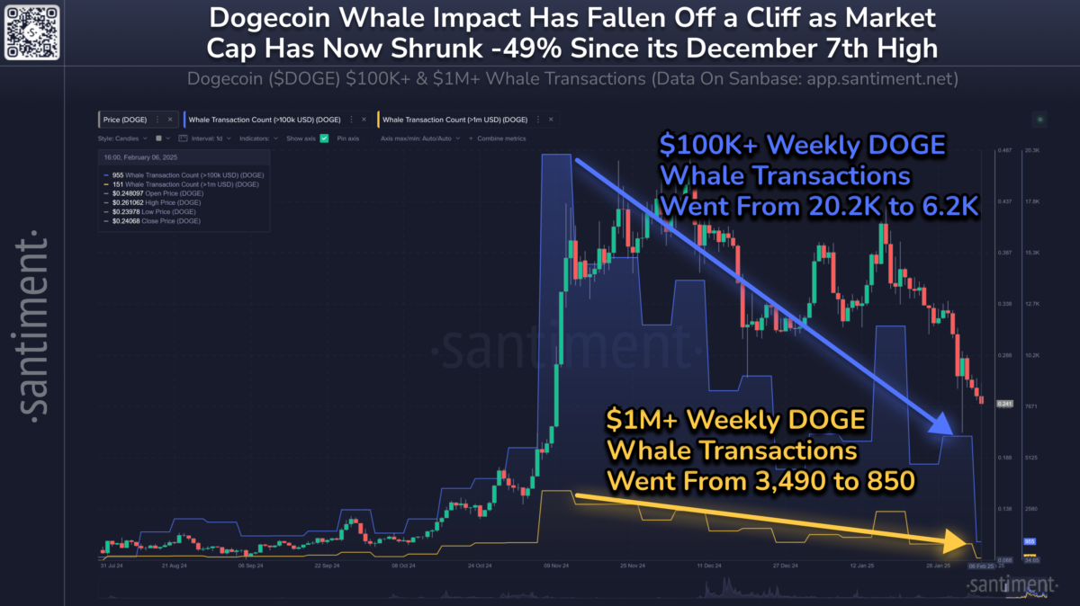 Dogecoin (DOGE) Piyasasında Dikkat Çeken Düşüşler