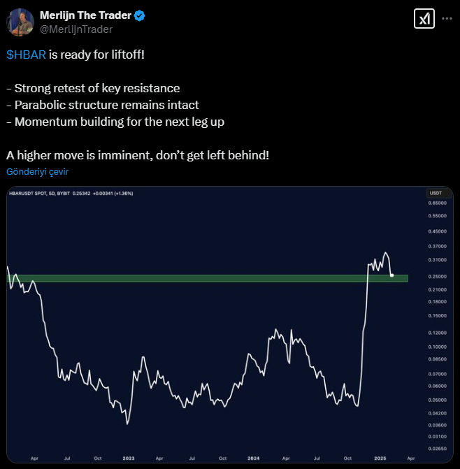 HBAR Fiyatında Yükseliş Sinyalleri: Altcoin Piyasası Düşerken Neden Farklı?