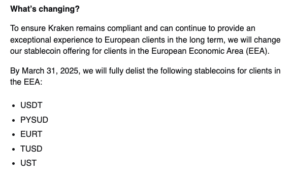 Kraken, Hangi Stablecoin'leri Kaldırıyor?