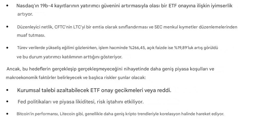 Litecoin (LTC) Piyasasında Son Gelişmeler ve 2025 Fiyat Tahmini