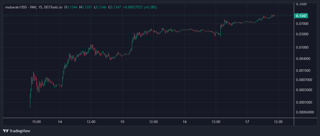 MUBARAK Token’ının Değerindeki Hızlı Artış